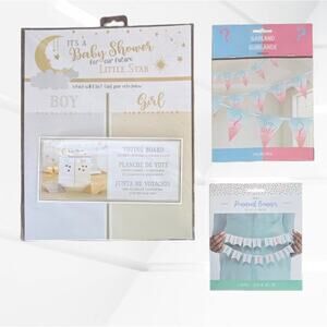Baby Shower | Gender Reveal | Party Bundle Kit | Voting Board | Garland | Banner